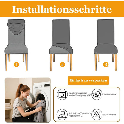 Jacquard Stuhlbezüge Set – Weich & Elegant für Wohnzimmer & Co.