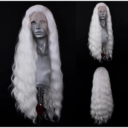Lange gewellte Lace Front Perücke – Natürlicher Haaransatz