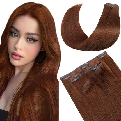 Auburn Echthaar Clip-in Extensions – 40cm, 100g, #33