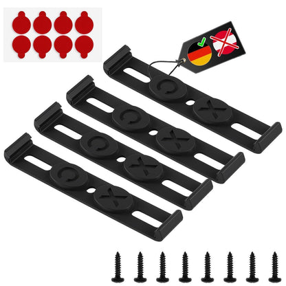 Rahmenlose Kennzeichenhalter 4er-Set – Universal & Wetterfest