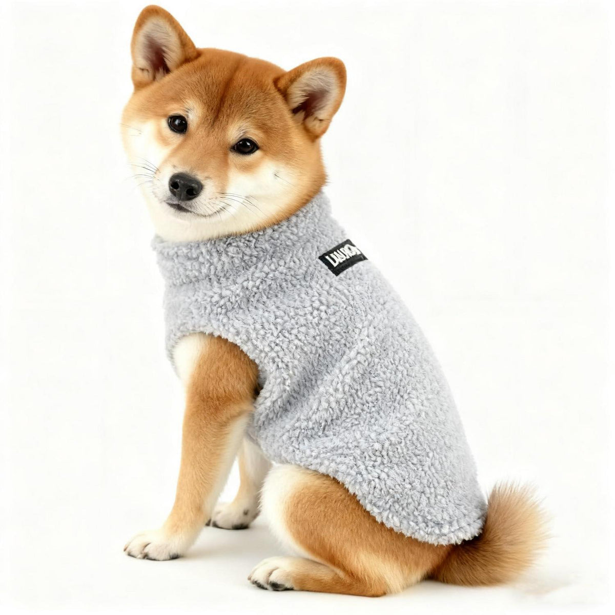 Hundepullover 2er Set Grau & Braun – Warmes Fleece für Kleine Hunde