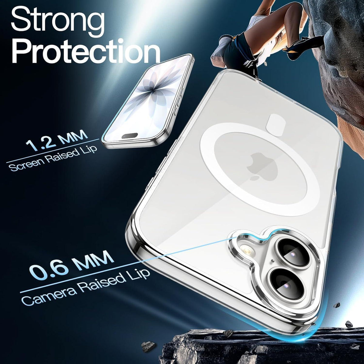 iPhone 17 Hülle MagSafe Transparent Stoßfest