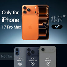 iPhone 17 Pro Max Hülle transparent orange, stoßfest
