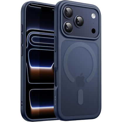Magnetische Hülle für iPhone 17 Pro Max 6,9 Zoll, Dunkelblau