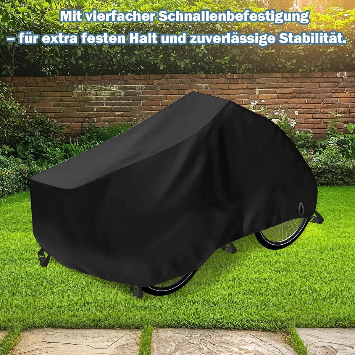 Lastenfahrrad Abdeckung wetterfest – Schutzhülle für E-Bike & Dreirad