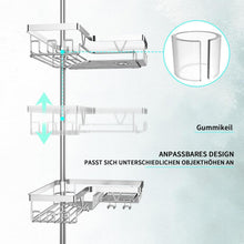 Teleskop Duschregal Edelstahl – Bohrlos & Verstellbar