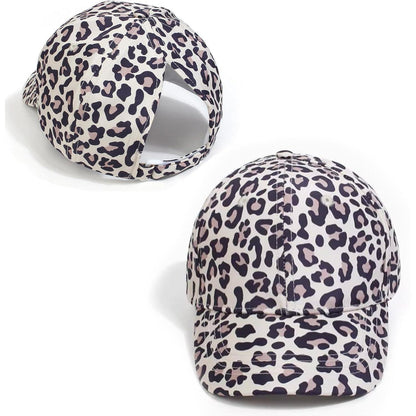 Baseballkappe Mädchen Leopard | UV-Schutz Sonnenhut 3-8 Jahre