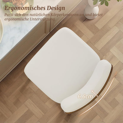 Drehbarer Barhocker 3er Set – Weiß, 67cm Höhe