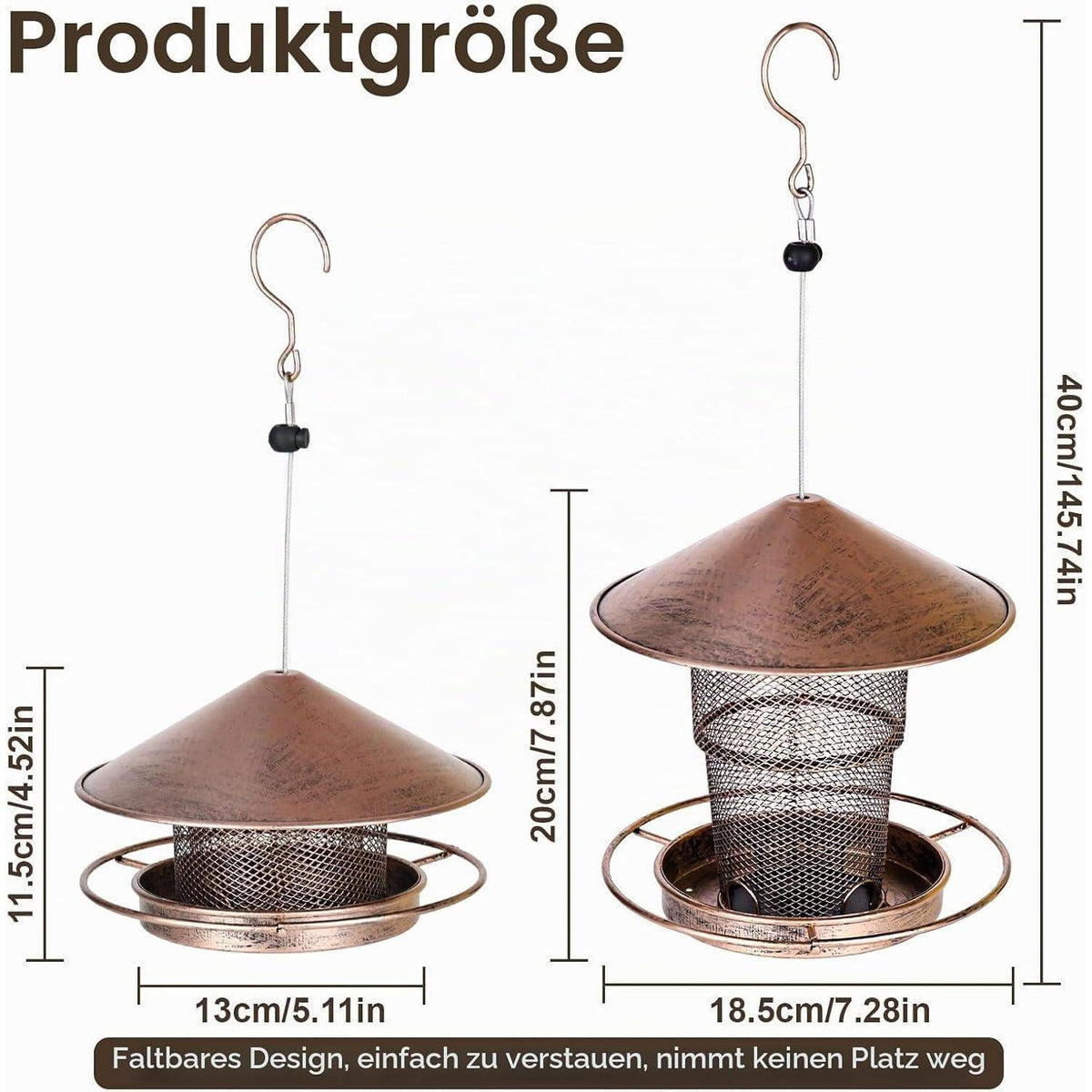 Vogelhaus zum Aufhängen – Futterstation für Garten & Balkon