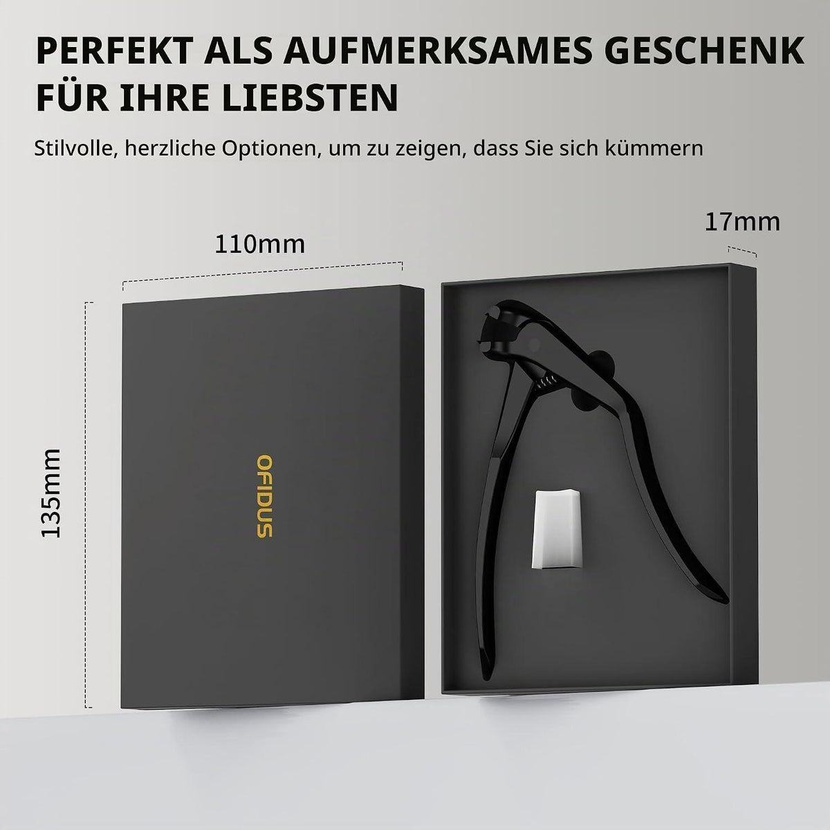 Zehennagelknipser lang gebogen für dicke Zehennägel Senioren