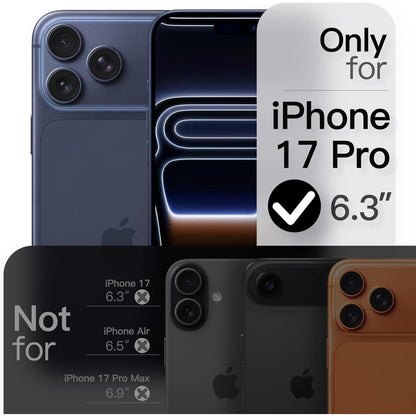 iPhone 17 Pro Hülle mit 360° Ring & MagSafe Ständer Schwarz