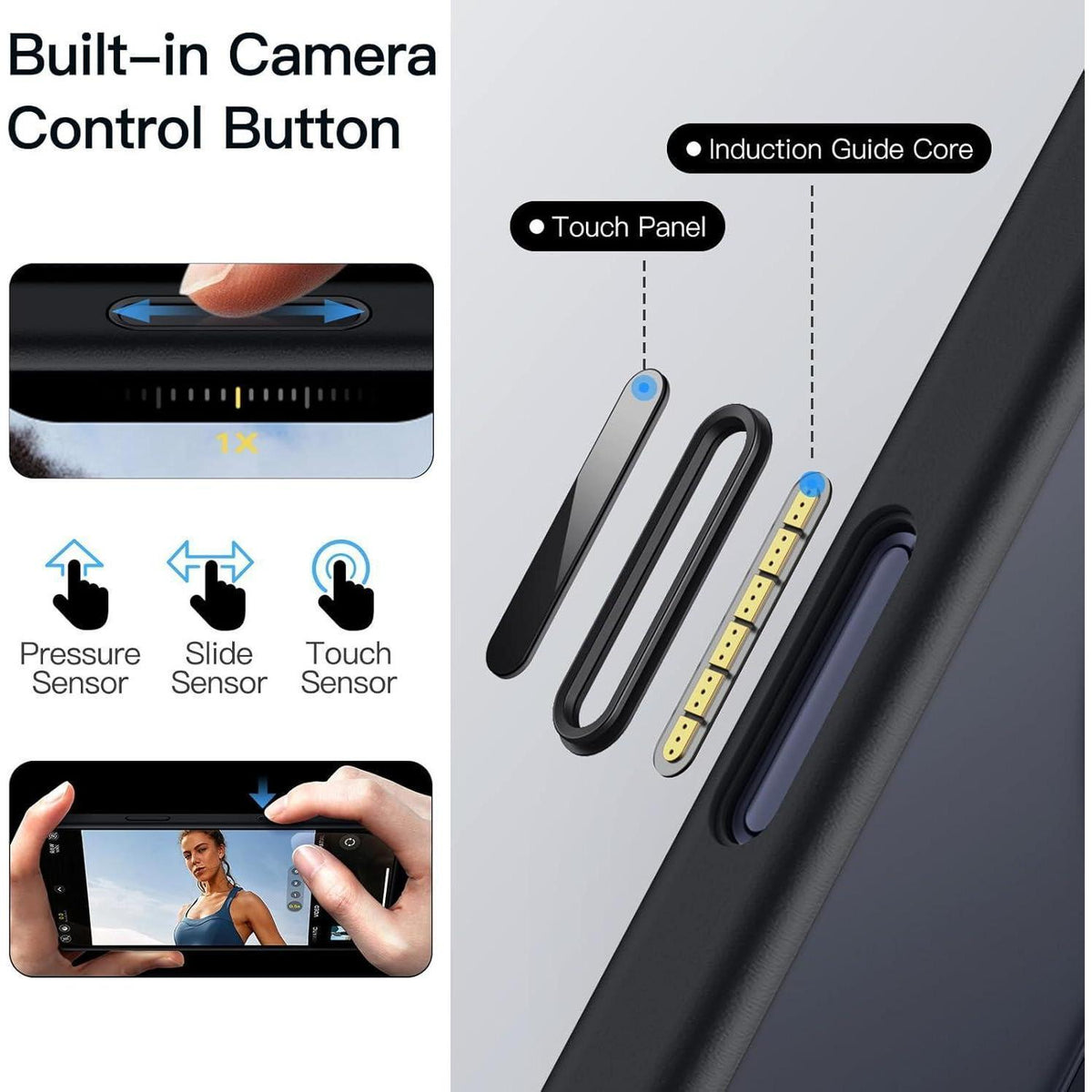 iPhone 17 Pro Hülle mit 360° Ring & MagSafe Ständer Schwarz
