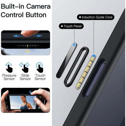 iPhone 17 Pro Hülle mit 360° Ring & MagSafe Ständer Schwarz