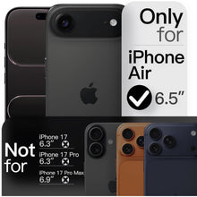 iPhone 17 Air Hülle, ultradünn matt mit Kameraschutz, Schwarz
