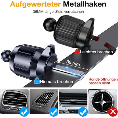 Handyhalter Auto 360° Drehbar – Saugnapf, Lüftung, Armaturenbrett
