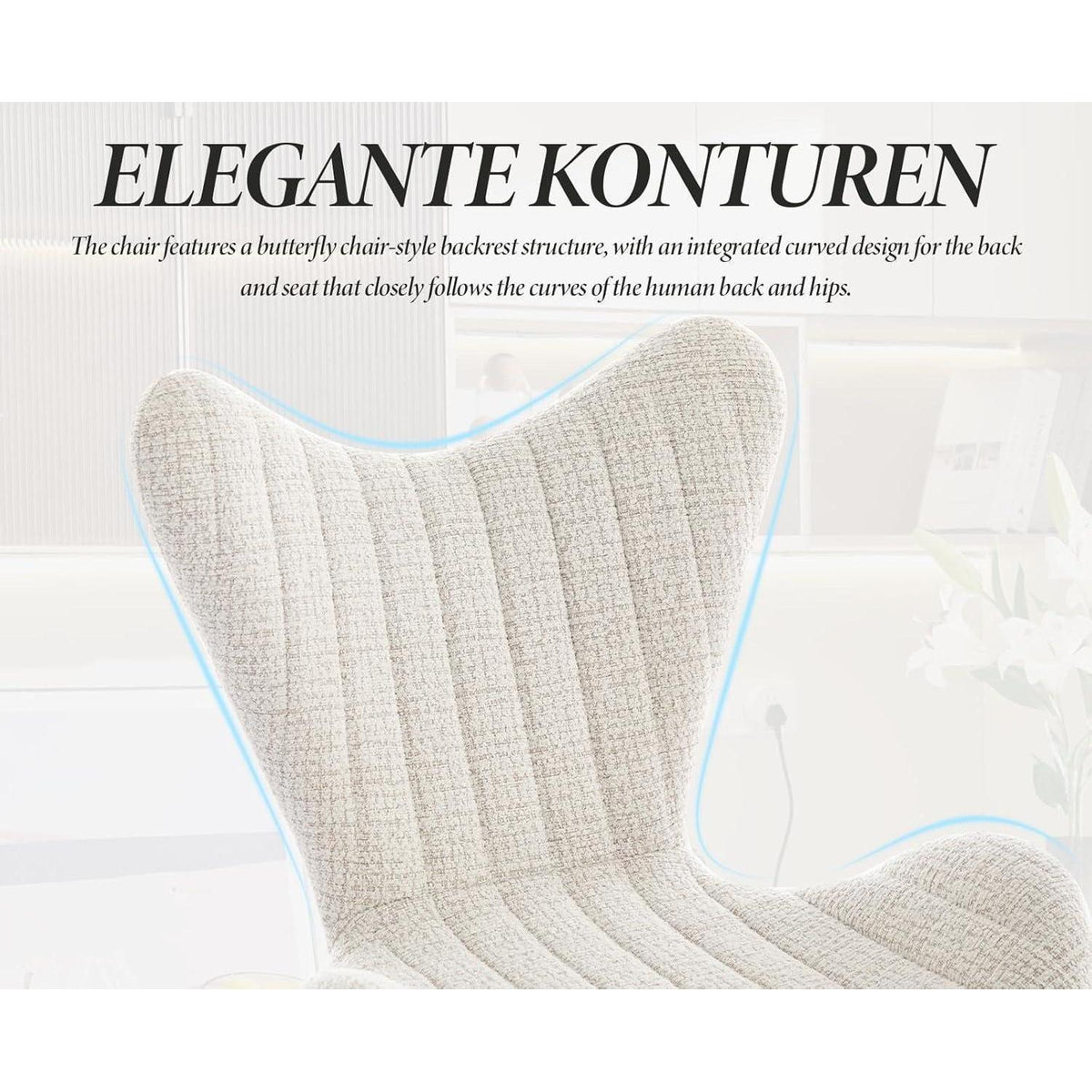 Esszimmerstühle 2er Set, Oatmeal - Bequeme Polsterstühle