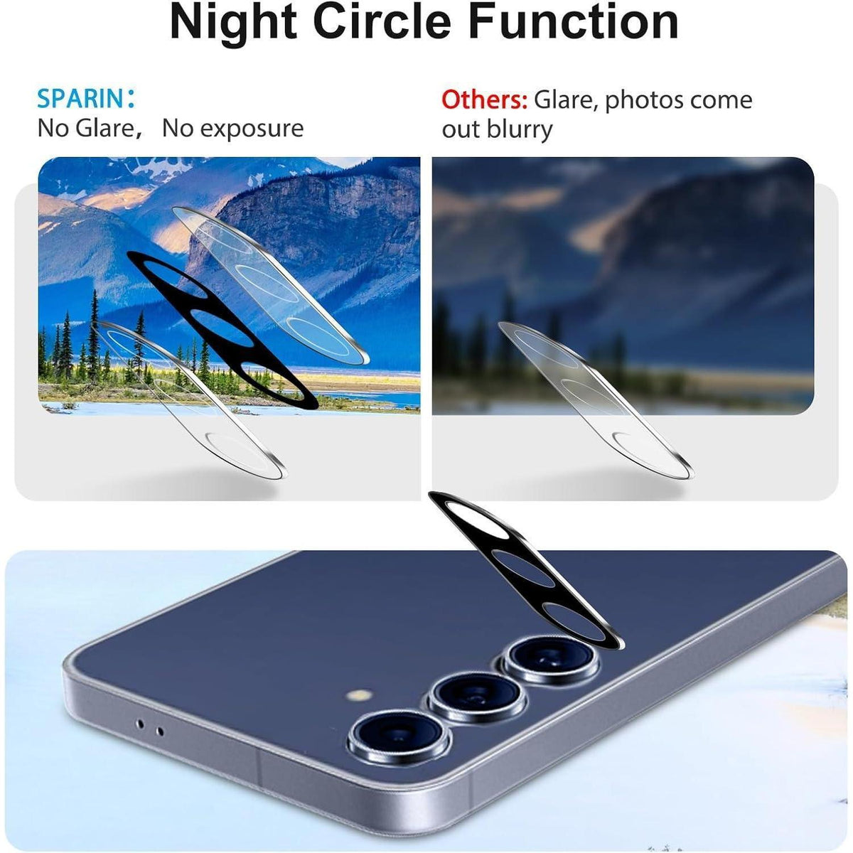 Panzerschutzglas für Samsung S25 FE mit Positionierhilfe