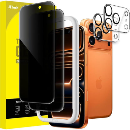 Displayschutz iPhone 17 Pro Max 6,9" mit Kameraschutz, Sichtschutz