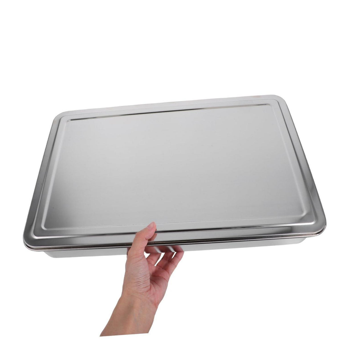 Edelstahl Backform Rechteckig mit Deckel – Für gleichmäßiges Backen