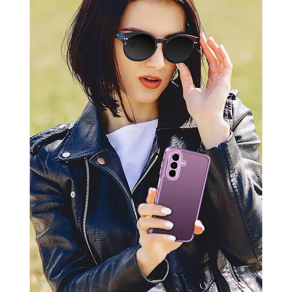Schutzhülle mit Panzerglas für Samsung Galaxy A17 4G/5G Rosa