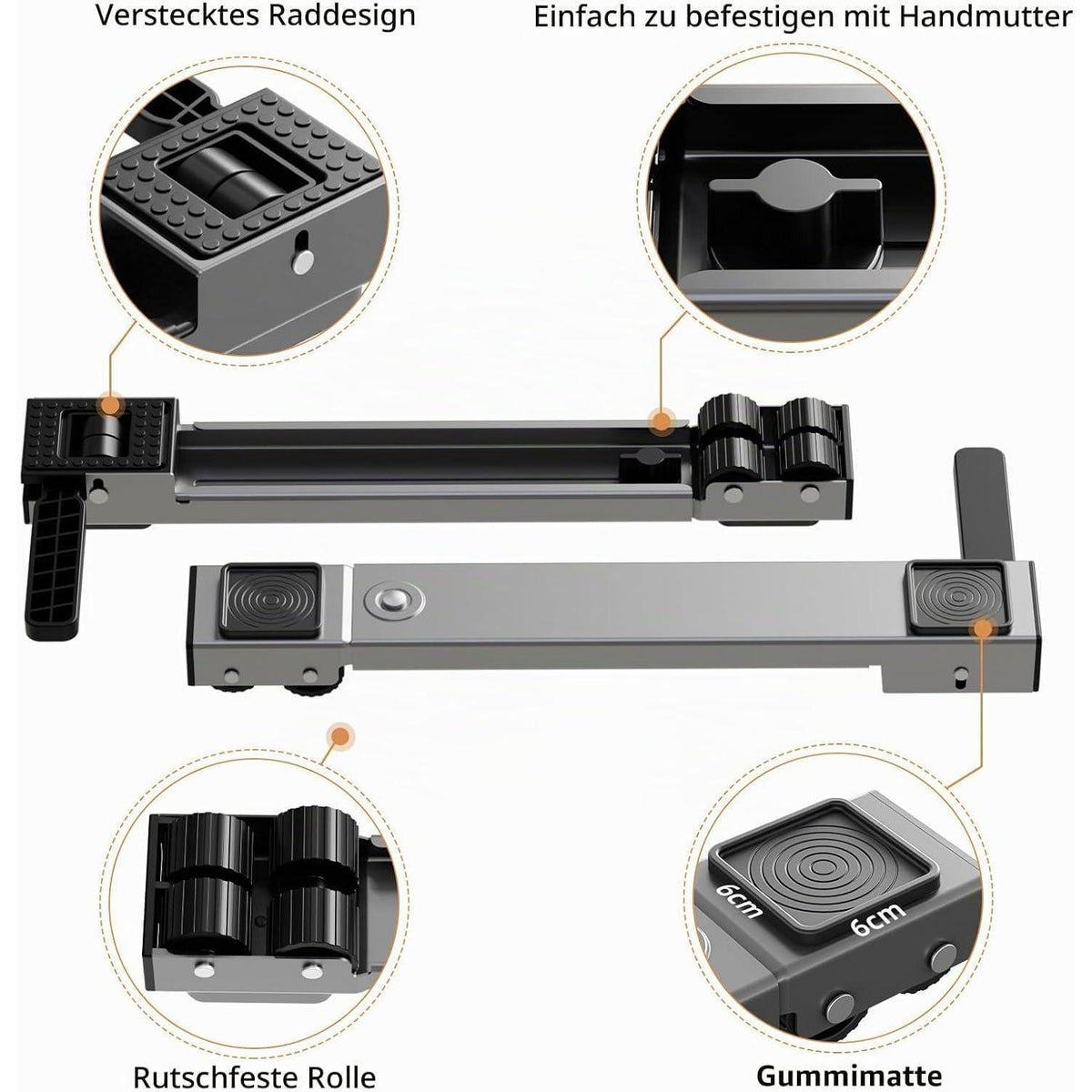 Waschmaschinen Rollen Untergestell verstellbar 50-80cm