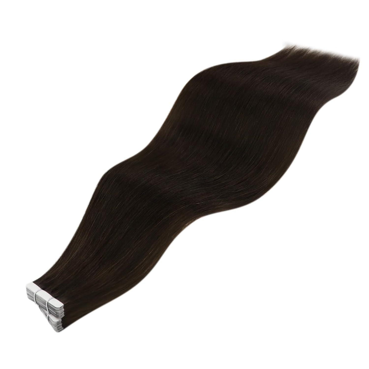Echthaar Tape Extensions Braun 45cm - Remy Haarverlängerung