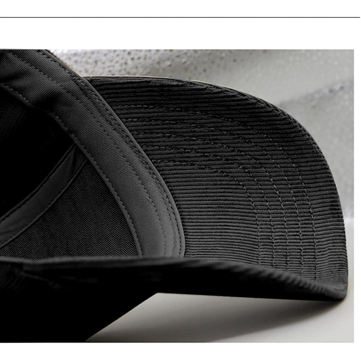 Cord Baseball Cap Herren Damen XL Verstellbar Wintermütze Schwarz