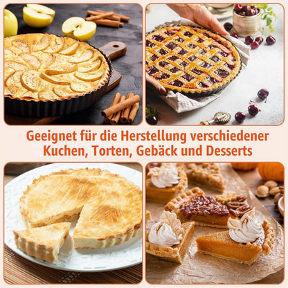 Quicheform Set | 2 Tarteformen mit Hebeboden (22+24cm)