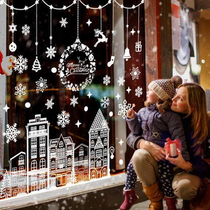 Weihnachts Fensterbilder selbstklebend – 5 Blatt Winterdeko