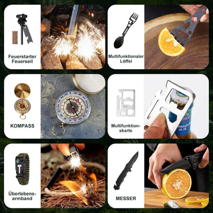 Adventskalender Überlebensset 24 Tage Outdoor Camping Gadgets