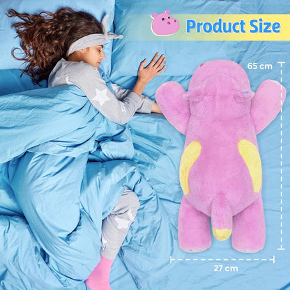 Gewichtetes Nilpferd Kuscheltier 65cm - 2,2 kg Plüschkissen
