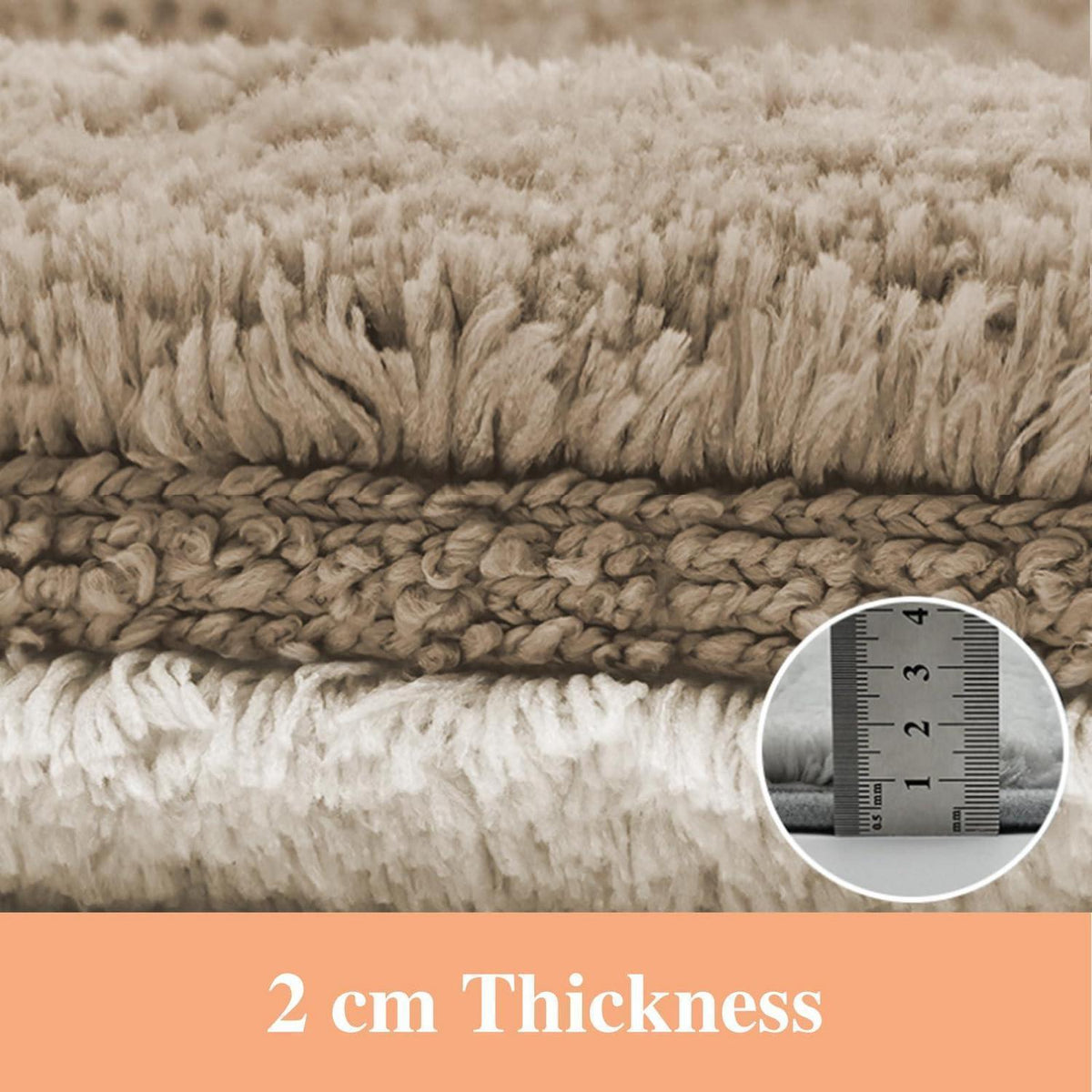 Mikrofaser Badematte super saugfähig 60x120 cm Champagner