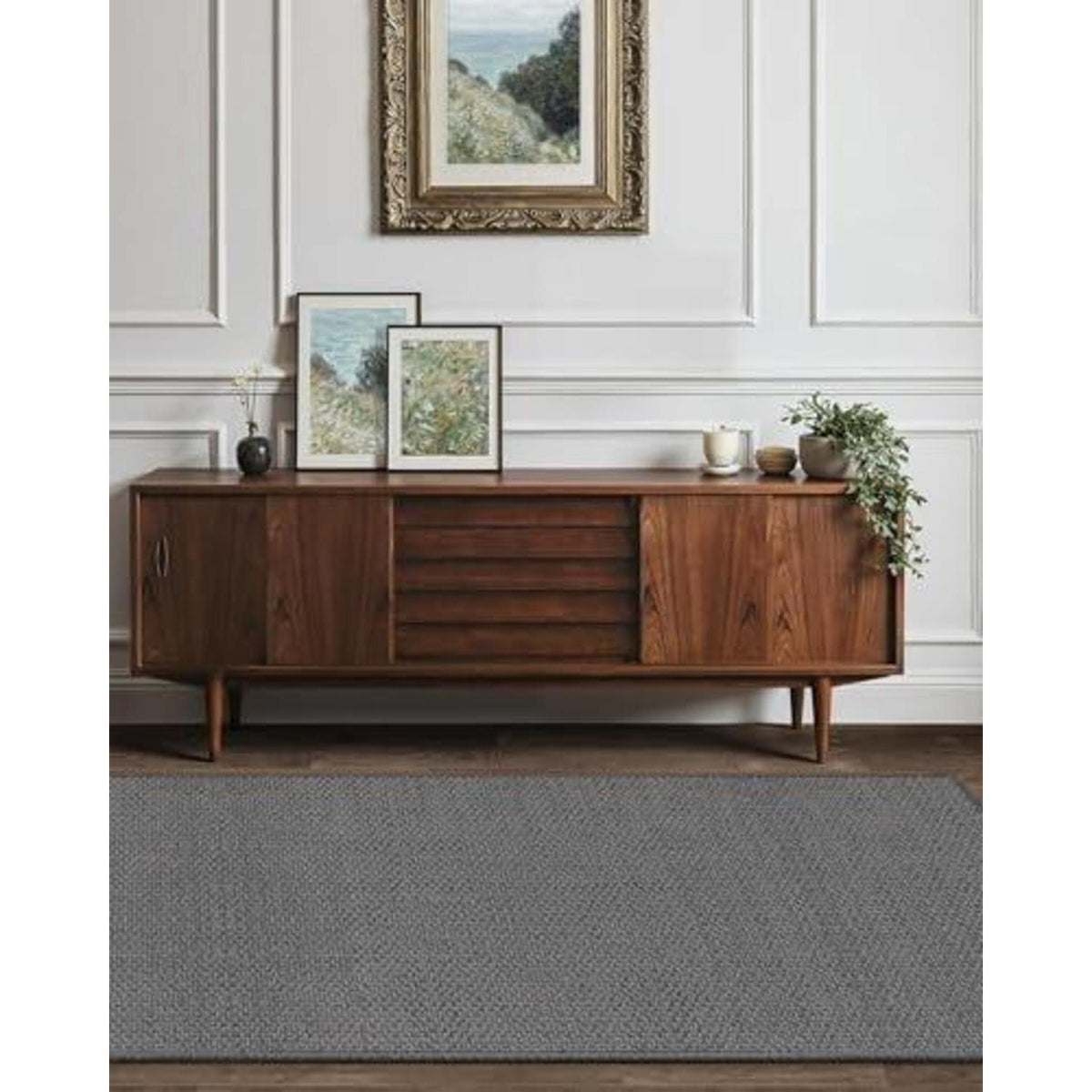Schmutzfangmatte Grau 91x243cm - Fußmatte Innenbereich