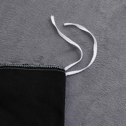 Winter Bettwäsche 135x200 - 4-teilig, Schwarz Grau, Flauschig Warm