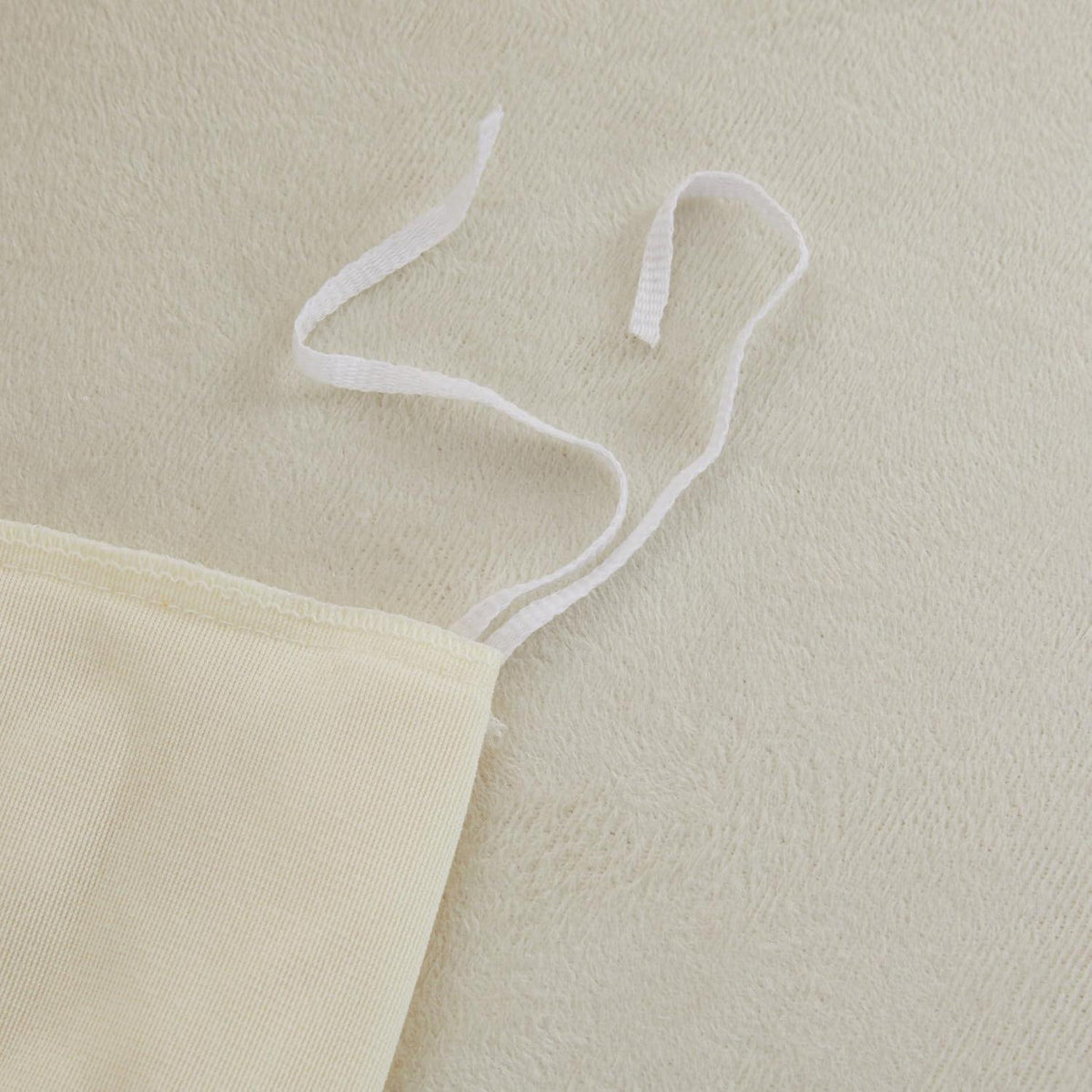 Flauschige Winterbettwäsche 220x240 Beige Creme 3-teilig
