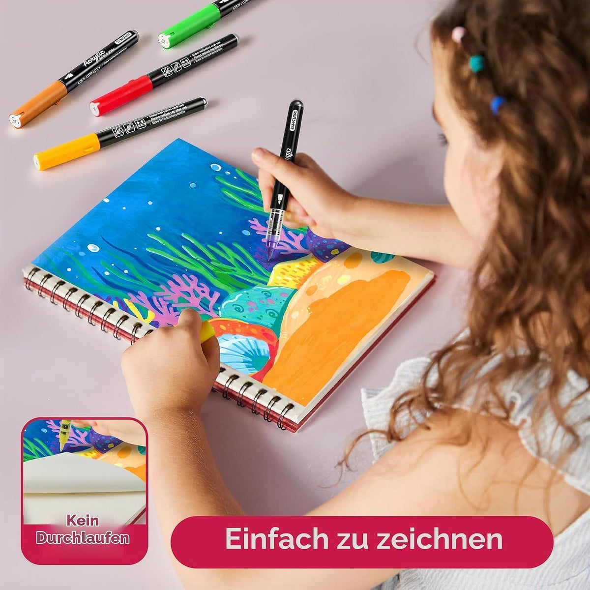 Acrylmarker Pinselspitze – 24 Farben für Stein, Holz & mehr