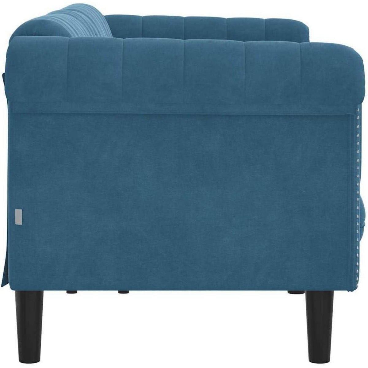 3-Sitzer Sofa Blau Samt – Schlafsofa mit Memory Schaum