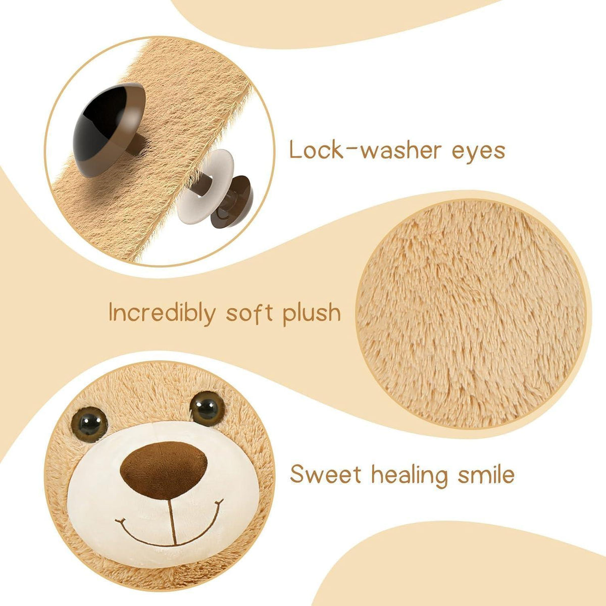 Riesiger Kuscheltier Teddybär 130cm mit Babybär – Perfektes Geschenk