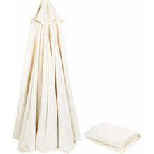 Sonnenschirm Ersatzbezug 400cm Beige UV-Schutz 8 Streben