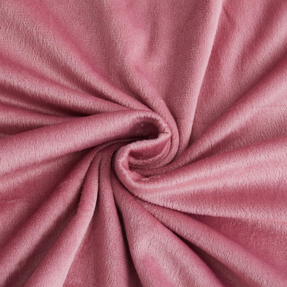 Winter Bettwäsche Set 135x200 Rosa Fleece 4-teilig Kuschelig Warm
