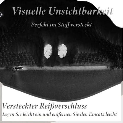 Halloween Kissenbezug 45x45cm Geister Design Schwarz