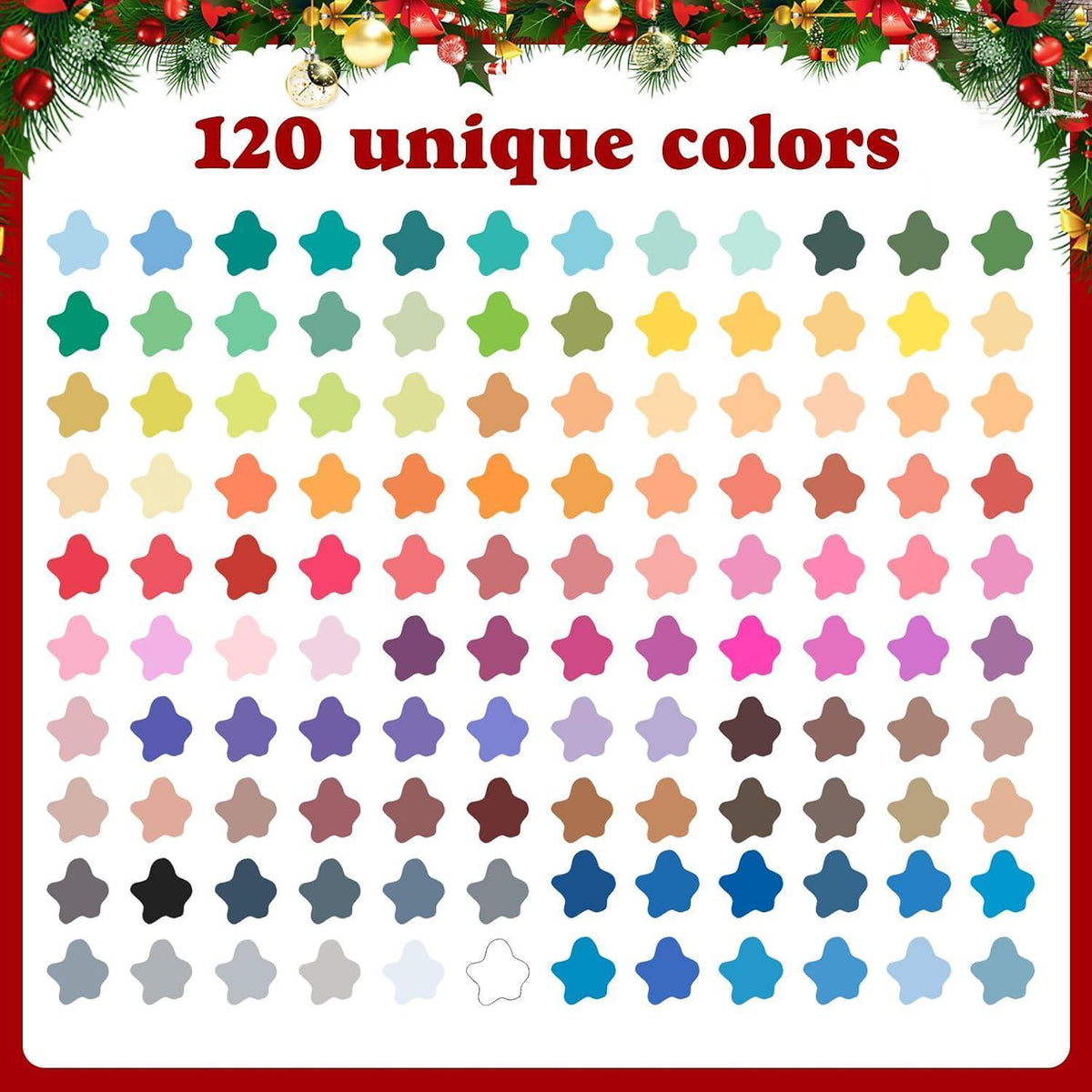 Acrylmarker Set 120 Farben – Pinselspitze für Basteln & Malen