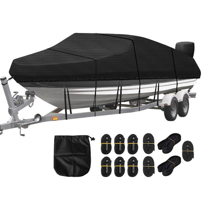 Wasserdichte Bootsplane 14-16ft – Abdeckplane für V-Rumpfboote