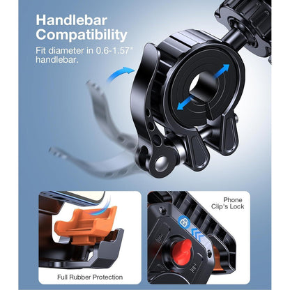 Handyhalterung Fahrrad Lenker – Anti-Shake & 360° Einstellbar