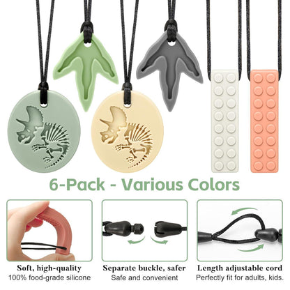 Sensorische Kaukette 6er-Pack für Kinder mit ADHS