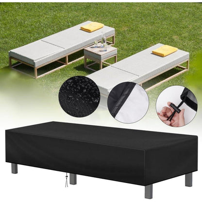 Gartenliege Abdeckung 200x70x30cm – Wasserdicht & UV-Schutz