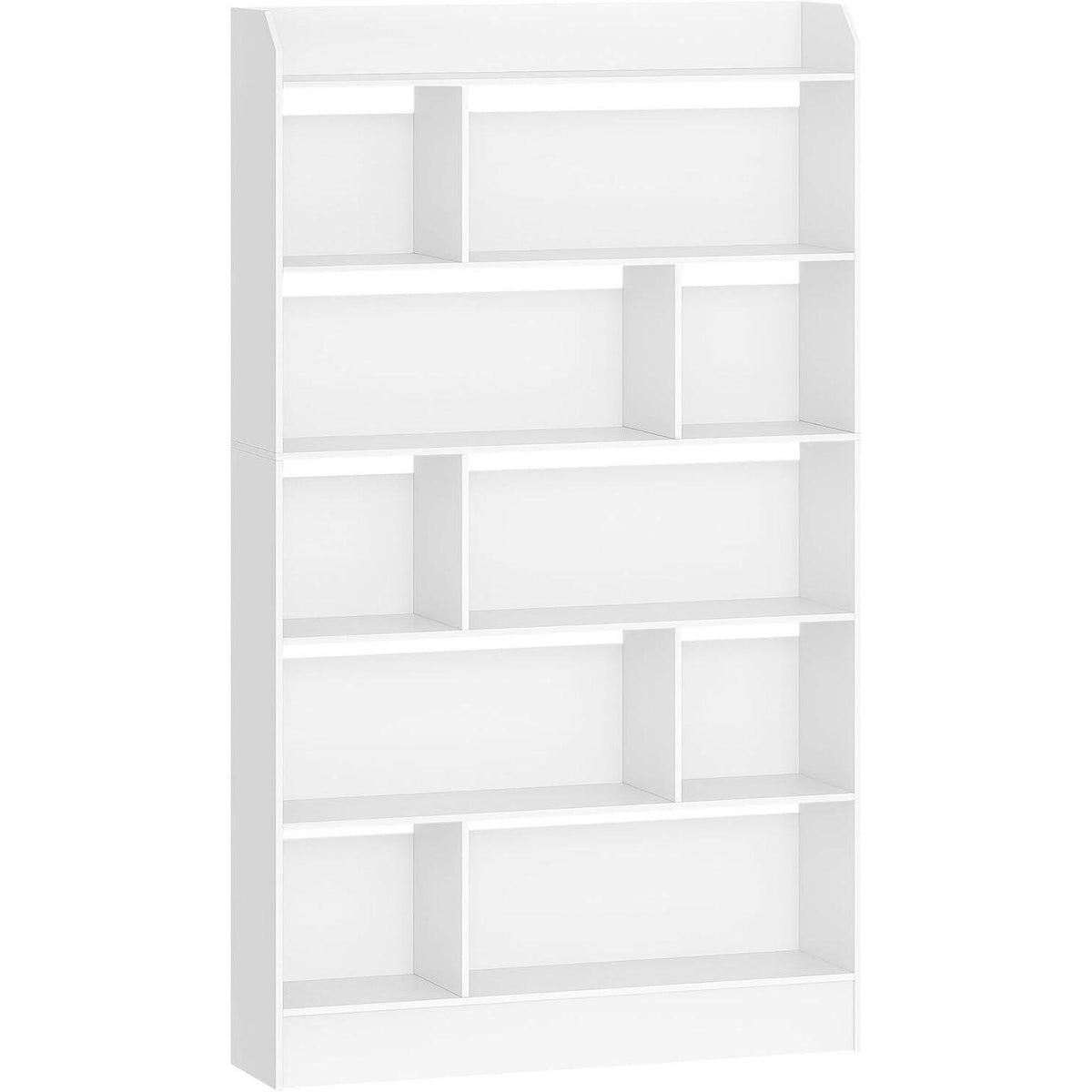 Weißes Bücherregal mit 6 Fächern – 24 x 100 x 170 cm