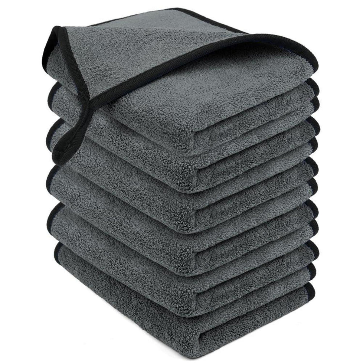6x Mikrofasertücher 30x40cm – Fusselfreie Reinigungstücher