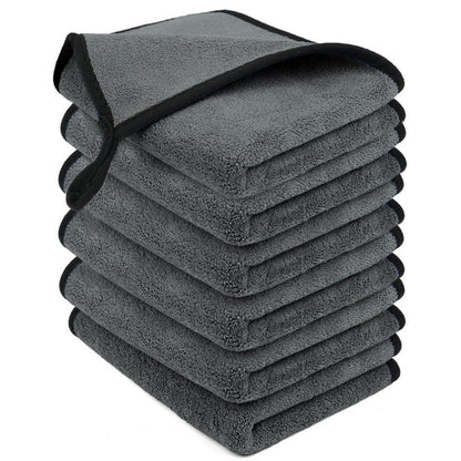 6x Mikrofasertücher 30x40cm – Fusselfreie Reinigungstücher