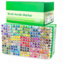 240 Acrylfarbmarker Pinselspitze – Vielseitig zum Malen auf Stein, Holz & mehr
